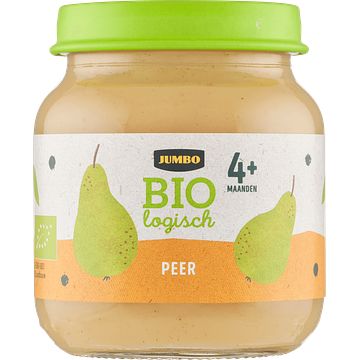 Foto van Jumbo babyvoeding biologisch peer 4+ maanden 125g