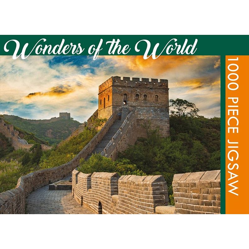 Foto van Plenty gifts legpuzzel wonders of the world 68 cm 1000 stukjes