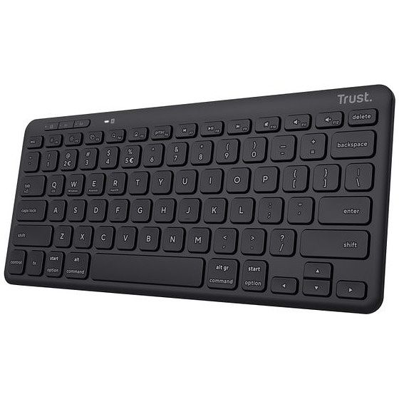 Foto van Trust lyra compact wireless keyboard be toetsenbord