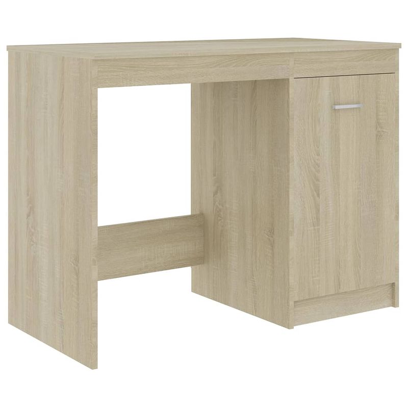 Foto van The living store bureau bureau - 100 x 50 x 76 cm - sonoma eiken