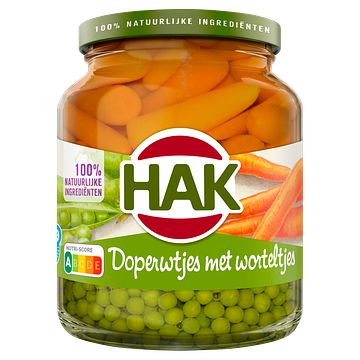 Foto van Hak doperwtjes met worteltjes 350g bij jumbo