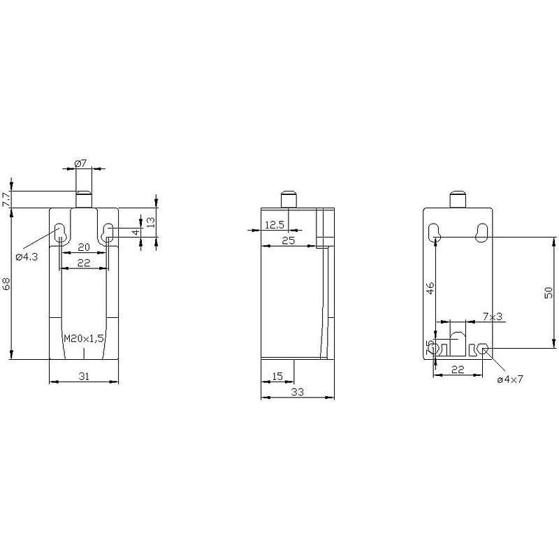 Foto van Siemens 3se5212-0lc05 eindschakelaar 240 v/ac 1.5 a plunjer moment ip67 1 stuk(s)