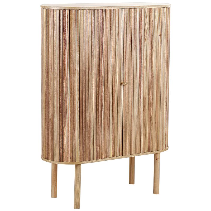 Foto van Beliani manara - sideboard-lichte houtkleur-paulowniahout