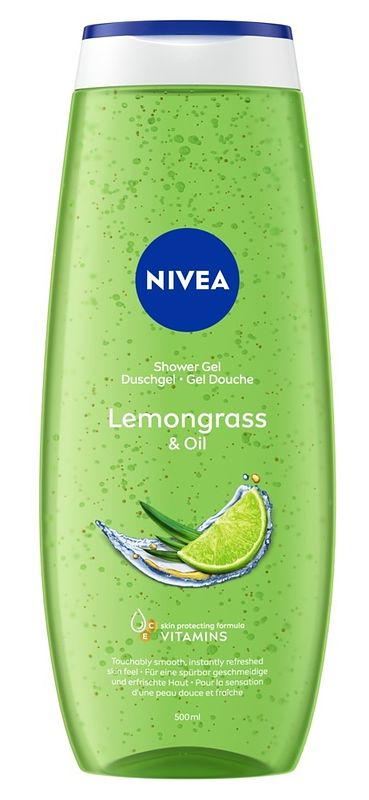 Foto van Nivea care shower gel lemongrass & oil