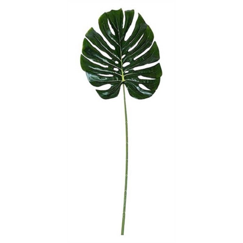 Foto van Non-branded kunstplant monstera 80 x 29 cm polyetheen groen