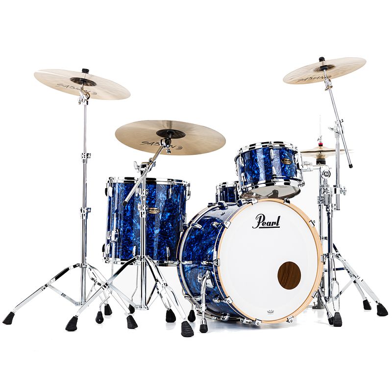 Foto van Pearl mmgc924xsp-s/c418 masters maple gum 4-delige shell set blue abalone