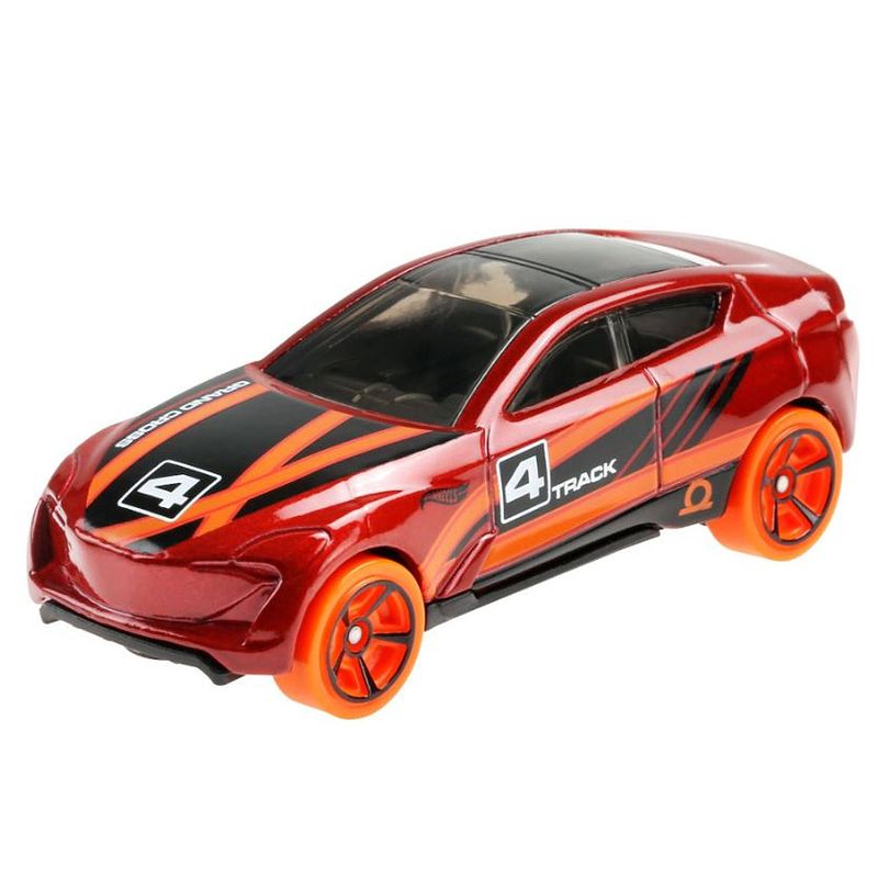 Foto van Hot wheels auto grand cross die-cast 1:64 rood/oranje