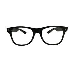 Foto van Orange85 bril zonder sterkte - zwart - nerdbril - inclusief hoesje - heren - dames - zwarte bril