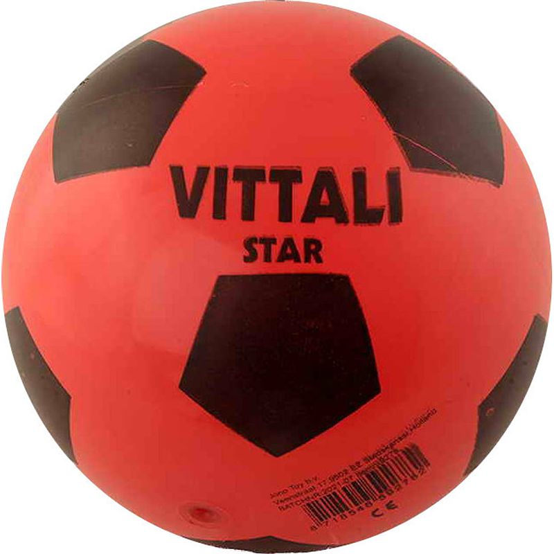 Foto van Jonotoys voetbal junior 18 cm rood