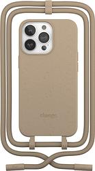 Foto van Change case apple iphone 13 pro max back cover met koord bruin