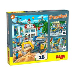 Foto van Haba legpuzzels in de stad karton 3-delig