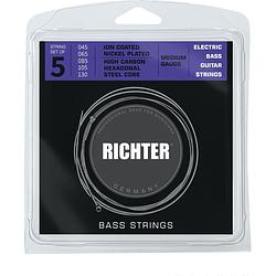 Foto van Richter 1808 electric bass strings set 45-130 snaren voor 5-snarige bas