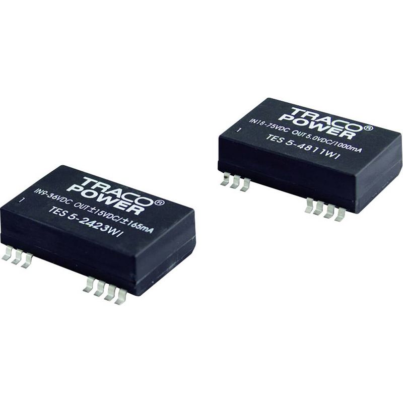 Foto van Tracopower tes 5-2410wi dc/dc-converter, smd 24 v/dc 3.3 v/dc 1200 ma 5 w aantal uitgangen: 1 x