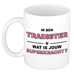 Foto van Ik ben trainster wat is jouw superkracht kado mok / beker / verjaardag - feest mokken