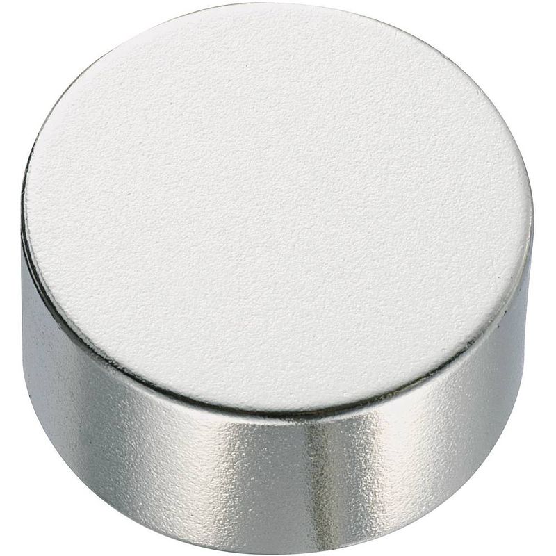 Foto van Tru components 505874 permanente magneet rond (ø x h) 5 mm x 5 mm n45 1.33 - 1.37 t grenstemperatuur (max.): 80 °c