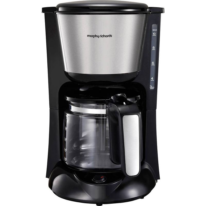 Foto van Morphy richards accents koffiezetapparaat rvs (geborsteld) capaciteit koppen: 12 glazen kan, warmhoudfunctie