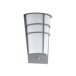 Foto van Eglo breganzo 1 - buitenverlichting - ip44 - wandlamp - zilver - wit