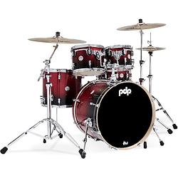 Foto van Pdp drums pd806030001 concept maple red to black sparkle 5d. shellset