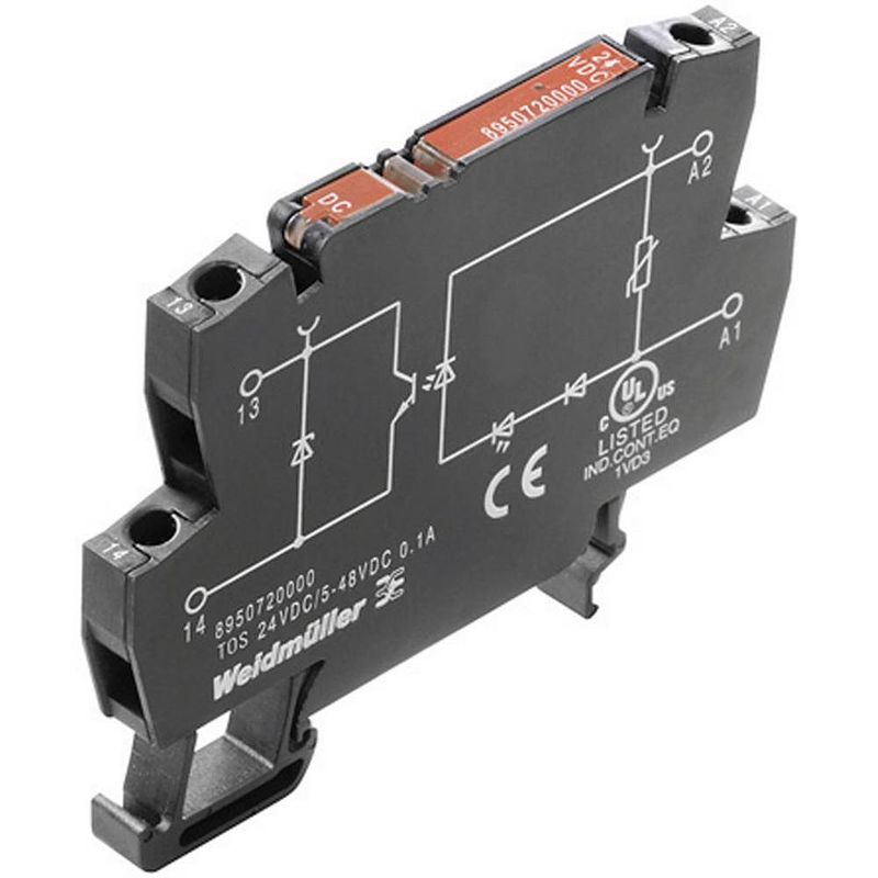 Foto van Weidmüller optokoppelingsrelais 8951120000-1 0.1 a schakelspanning (max.): 230 v/ac 1 stuk(s)