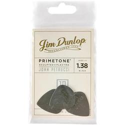 Foto van Dunlop 518rjpbk john petrucci primetone pick black plectrum set 12 stuks