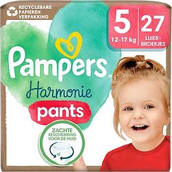 Foto van Pampers harmonie pants maat 5, 27 luierbroekjes, 12kg17kg bij jumbo