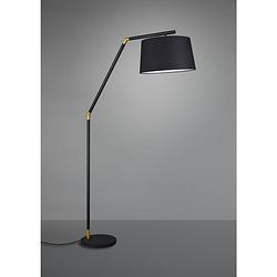 Foto van Industriële vloerlamp tracy - metaal - zwart