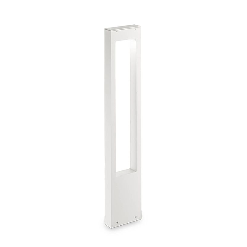 Foto van Moderne witte vloerlamp - ideal lux vega - aluminium - g9 - 15 x 5 x 80 cm