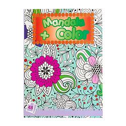 Foto van Kids kleurboek mandala - paars - 48 vellen