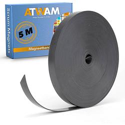 Foto van Atwam magneetband 5 meter lang - magneetstrip - magneetband whiteboard - whiteboard planner - magneten