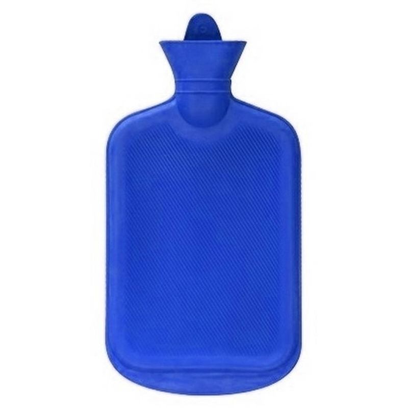 Foto van 1x stuks warmwater kruik blauw 2 liter - warmwaterkruik