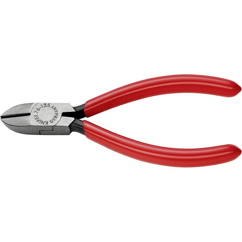 Foto van Knipex 76 01 125 elektronica en fijnmechanica zijkniptang met facet 125 mm