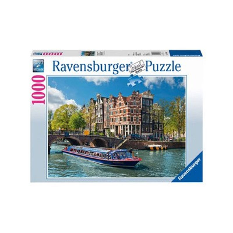 Foto van Ravensburger puzzel rondvaart amsterdam - 1000 stukjes