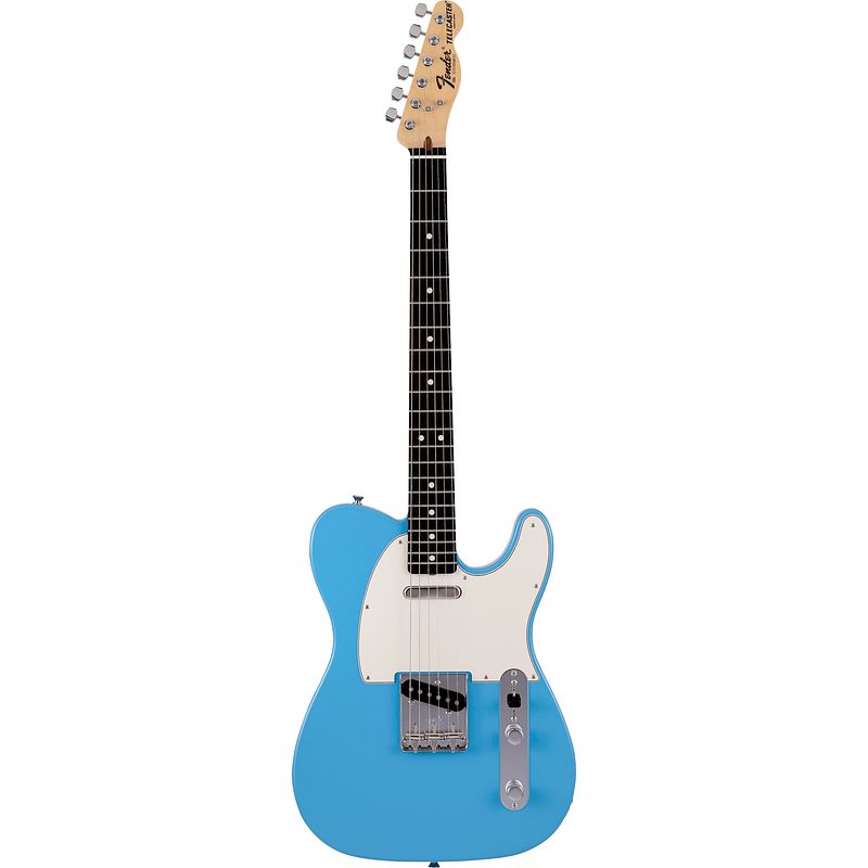 Foto van Fender made in japan international color telecaster rw maui blue limited edition elektrische gitaar met gigbag