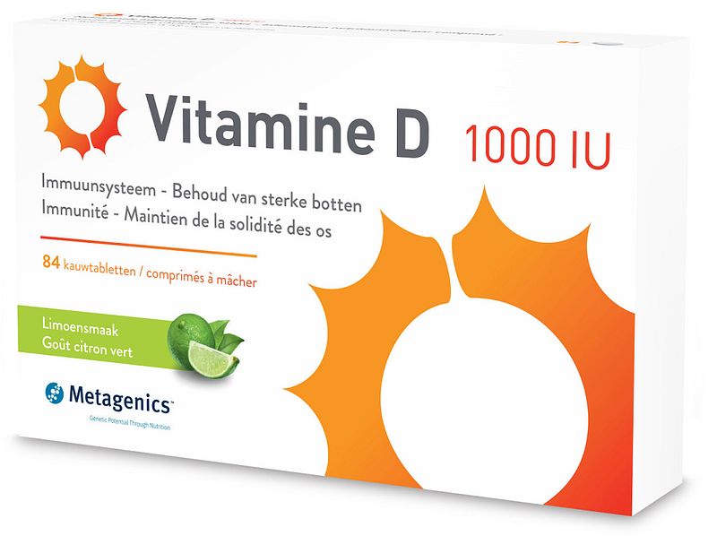 Foto van Metagenics vitamine d 1000iu tabletten