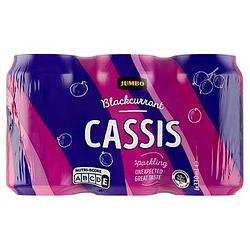 Foto van Jumbo blackcurrant cassis blik 6 x 330ml