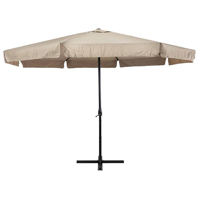 Foto van Maxxgarden stokparasol - staande parasol - ø400cm - draai-mechanisme - taupe