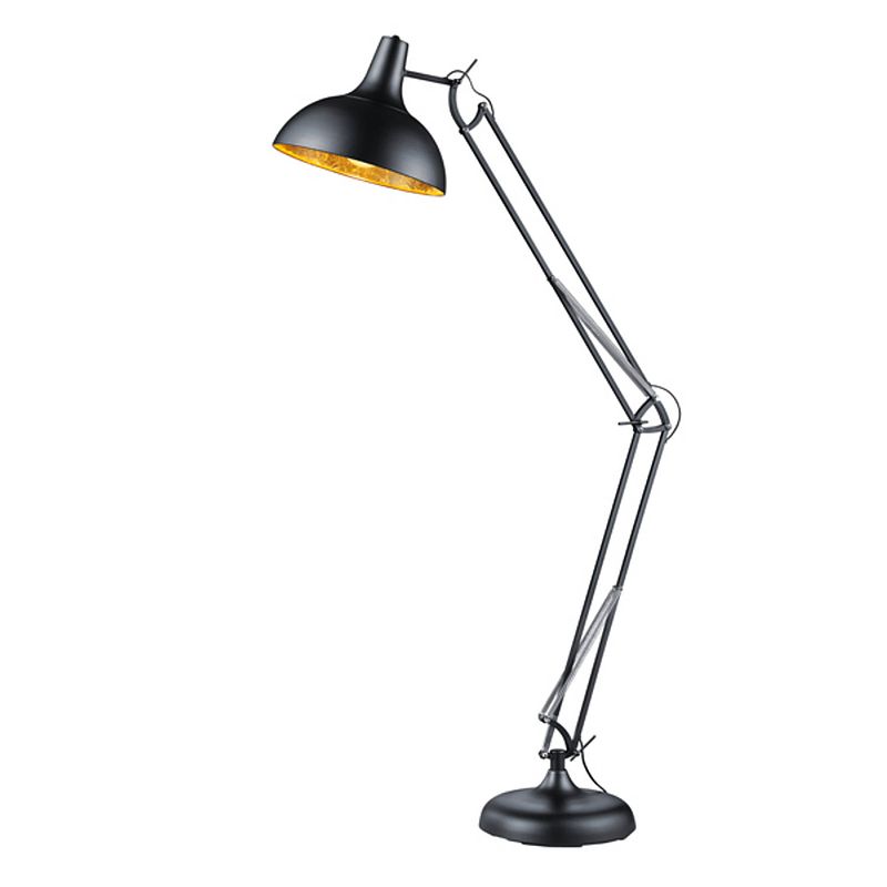 Foto van Industriële vloerlamp salvador - metaal - zwart