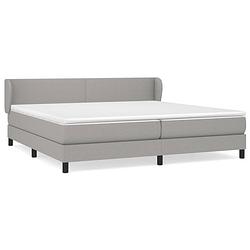 Foto van The living store boxspringbed - bed 203x203x78/88 cm (lxbxh) - pocketvering matras 100x200x20 cm (bxlxh) - bedtopmatras