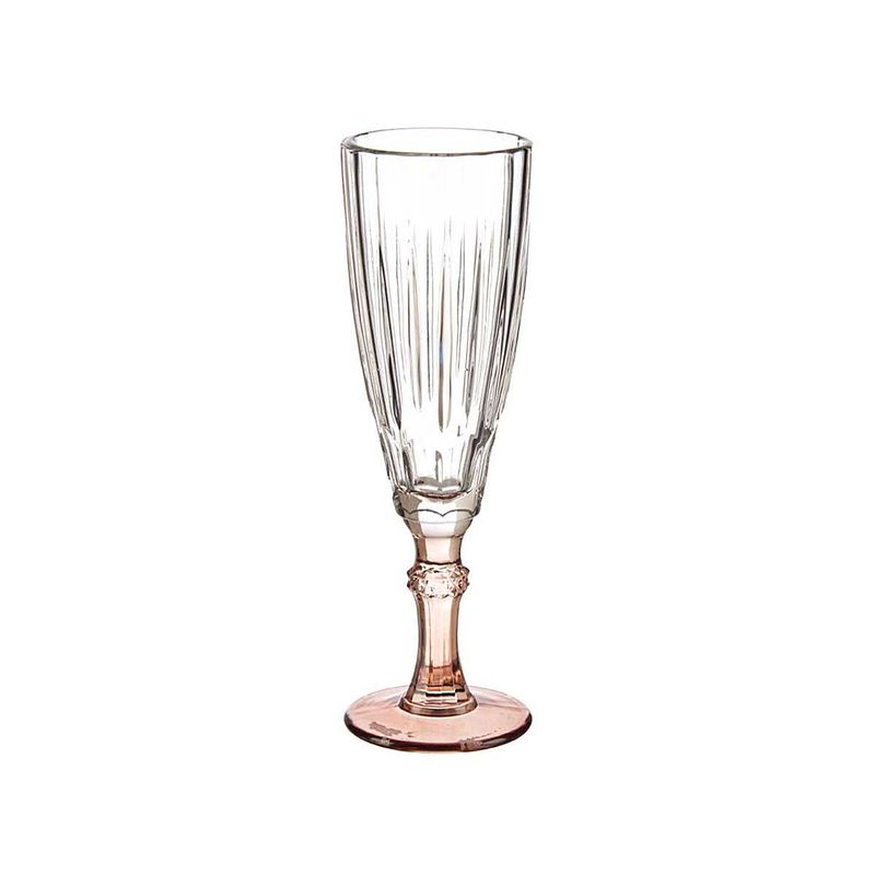 Foto van Champagneglas kristal bruin 6 stuks (170 ml)