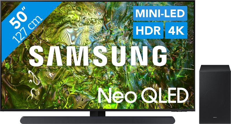 Foto van Samsung neo qled 4k 50qn90d (2024) + soundbar