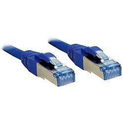 Foto van Lindy 47150 rj45 netwerkkabel, patchkabel cat 6a s/ftp 3 m blauw 1 stuk(s)