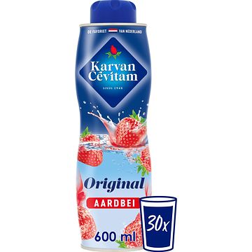 Foto van 2 voor € 5,99 | karvan cevitam aardbei original siroop, 600ml aanbieding bij jumbo