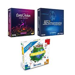 Foto van Spellenset - 3 stuks - eurovisie songfestival spel & het jachtseizoen & ik hou van holland bordspel