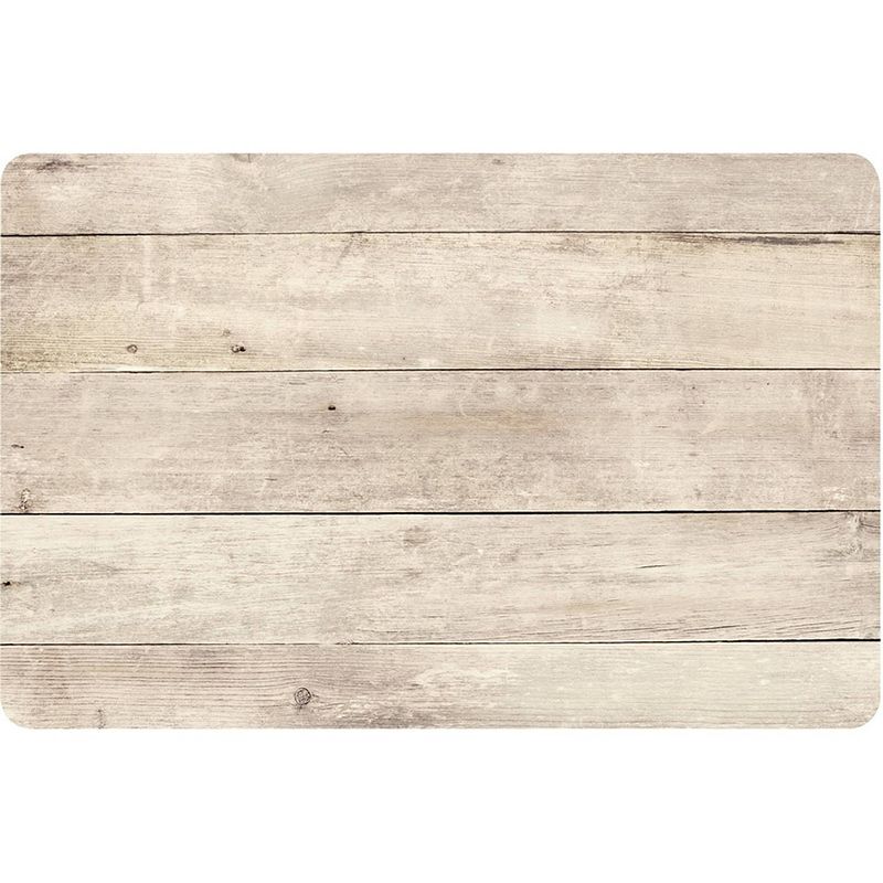 Foto van Placemat beige hout print 44 cm - placemats