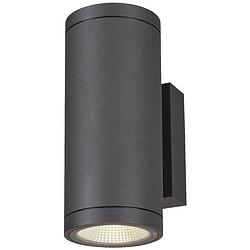 Foto van Slv enola round m up/down 1003425 led-buitenlamp (wand) led vast ingebouwd 19 w antraciet