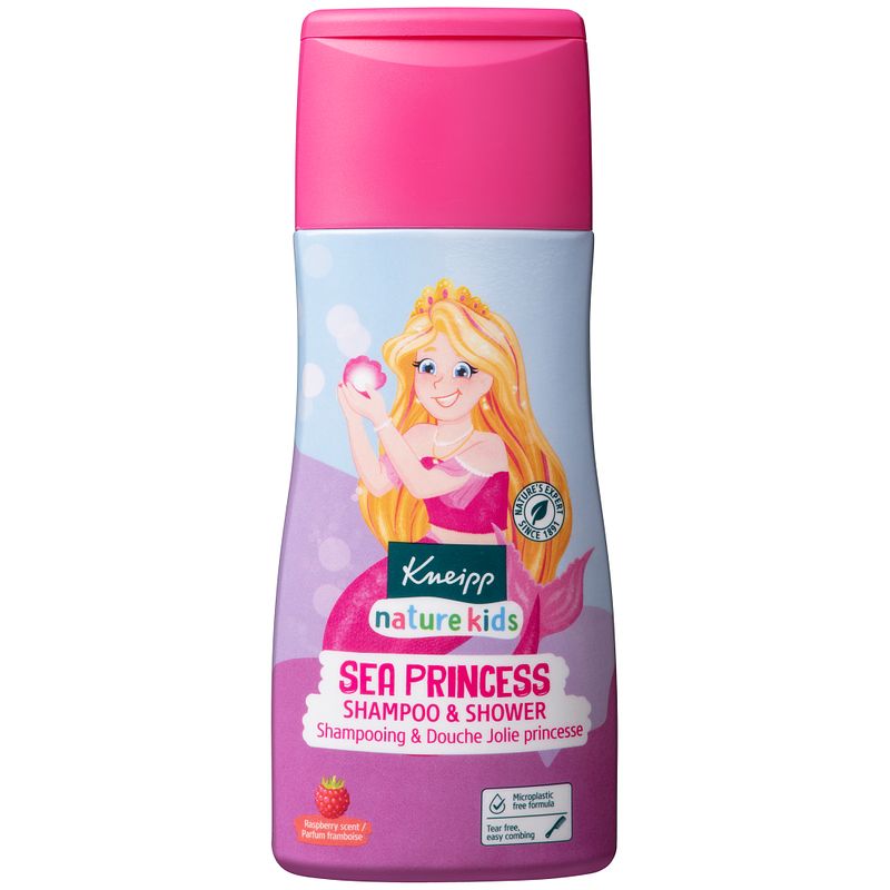 Foto van Kneipp nature kids shampoo & douche zeemeermin