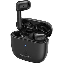 Foto van Thomson wear7811w in ear oordopjes bluetooth zwart noise cancelling headset, touchbesturing