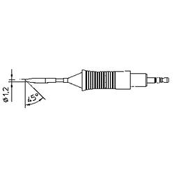 Foto van Weller rt6 soldeerpunt ronde vorm, afgeschuind 45° grootte soldeerpunt 1.2 mm inhoud: 1 stuk(s)