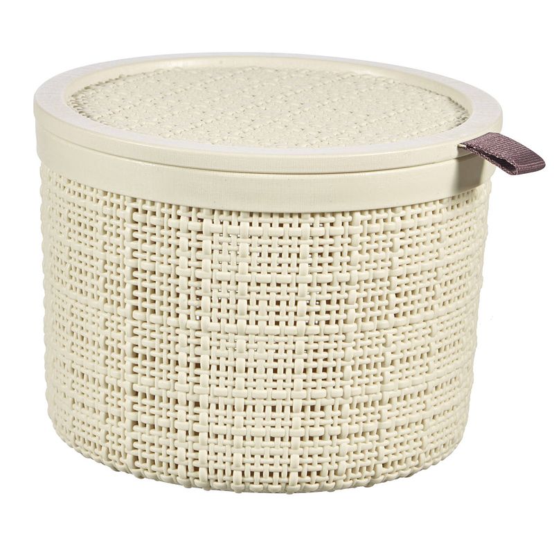 Foto van Curver jute mandje rond - 2l - offwhite