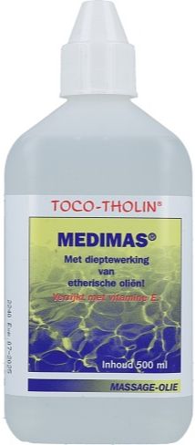 Foto van Toco tholin medimas massage olie 500ml